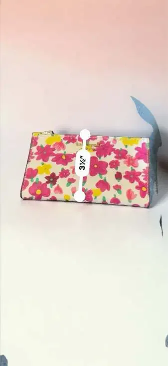 Kate Spade New York Sylvia Marker Floral Small Slim Bifold Wallet - Picture 6 of 6